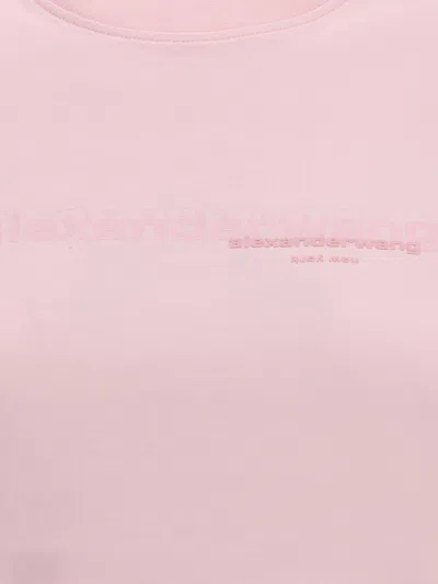 Alexander Wang Women Cropped T-shirt In Pink
