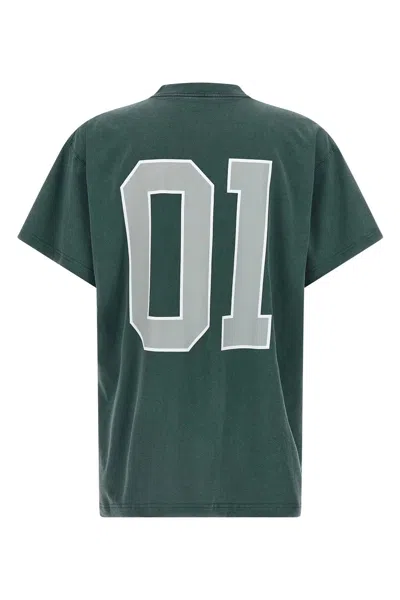Balenciaga Graphic Print Basketball Short Sleeve T-shirt In Green