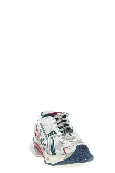 Balenciaga Men Runner Low-top Mesh Sneakers In Multi