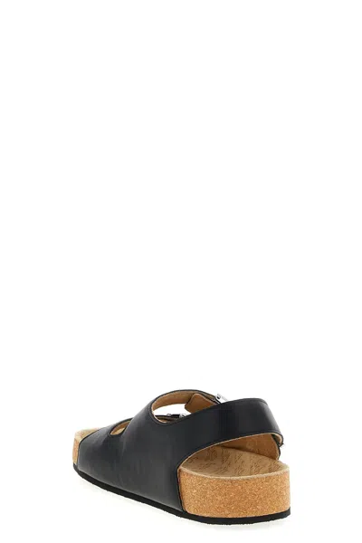 Balenciaga Scholl Collaboration Sandals Cork Sole In Black