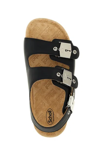 Balenciaga Scholl Collaboration Sandals Cork Sole In Black