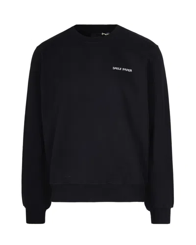 Daily Paper Felpa Matchstick Shield Black In Black