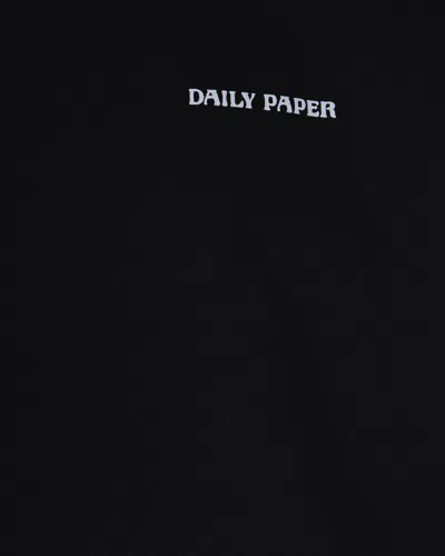 Daily Paper Felpa Matchstick Shield Black In Black