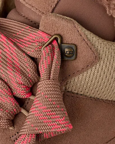 Ugg Webbing Heel Strap Logo Patch Sneakers In Brown