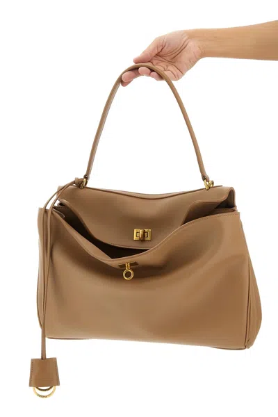 Balenciaga 'rodeo' Medium Handbag In White