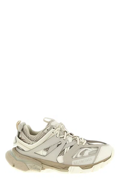 Balenciaga Women Track Recycled Mesh And Nylon Sneakers In White