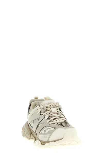 Balenciaga Women Track Recycled Mesh And Nylon Sneakers In White