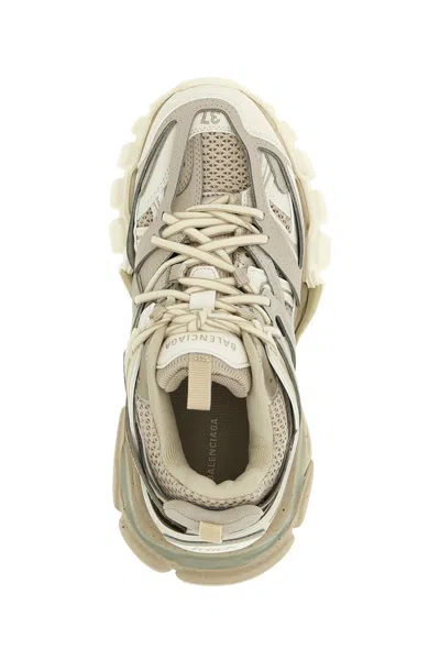 Balenciaga Women Track Recycled Mesh And Nylon Sneakers In White