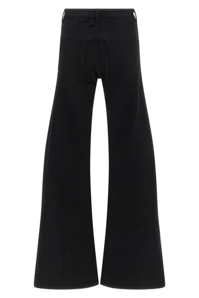 Balenciaga Flared Leg Jeans With Pockets And Loops In Black