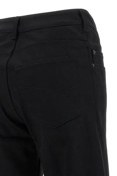 Balenciaga Flared Leg Jeans With Pockets And Loops In Black