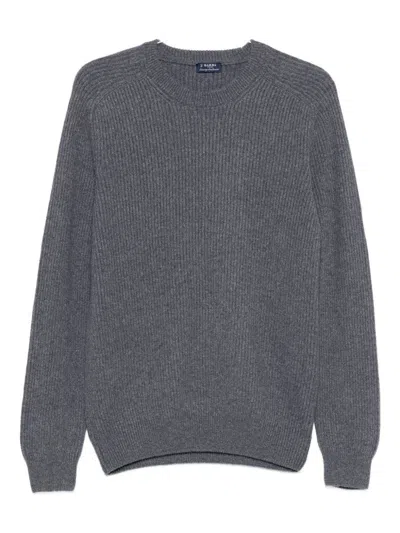 Barba Napoli Barba Crew Neck Sweater In Gray