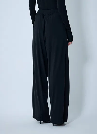 Balenciaga Women Tailored Wool Pants In Black