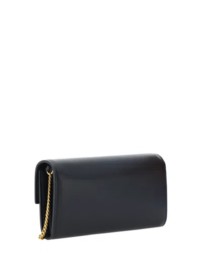 Balmain Women Shoulder Wallet In Black