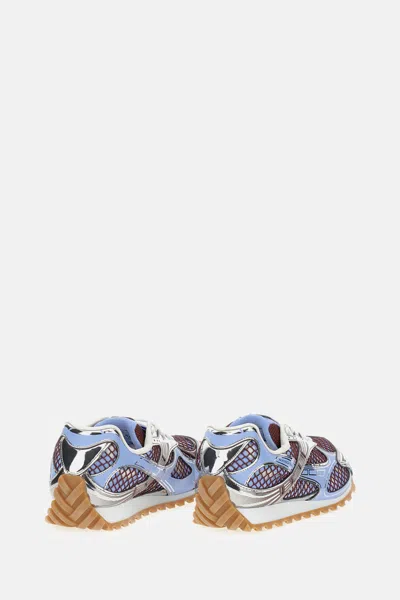 Bottega Veneta Technical Fabric And Mesh Orbit Sneakers In Multi