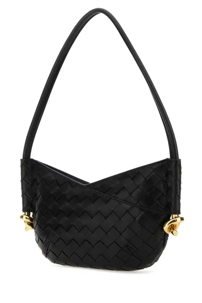 Bottega Veneta Women Black Nappa Leather Mini Solstice Shoulder Bag