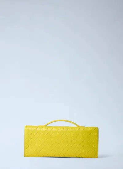 Bottega Veneta Women Long Andiamo Clutch In White