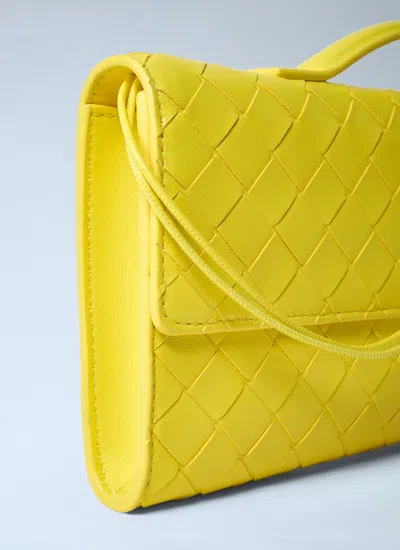 Bottega Veneta Women Long Andiamo Clutch In White