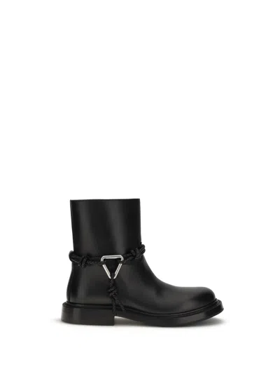Bottega Veneta James Ankle Boots Featuring Decorative Hardware In Black