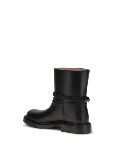 Bottega Veneta James Ankle Boots Featuring Decorative Hardware In Black