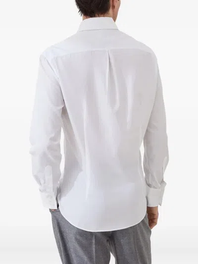 Brunello Cucinelli Cotton Shirt In White