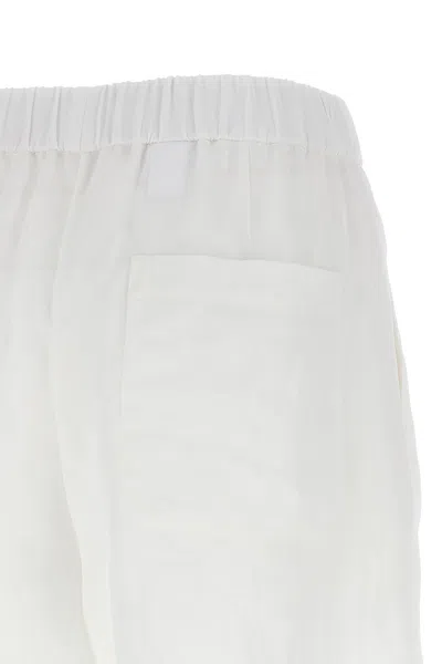Brunello Cucinelli White Baggy Shorts In White
