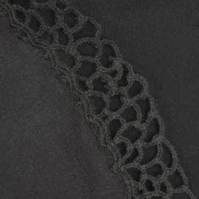 Isabel Marant Ildana Lace-trimmed Stretch Silk-blend Shorts In Black