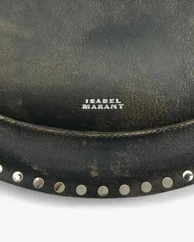 Isabel Marant Oskan Moon Shoulder Bag In Brown