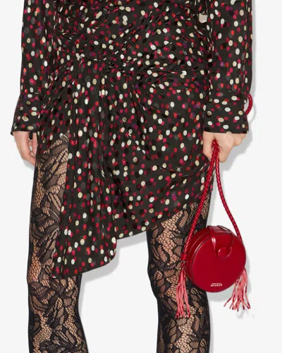 Isabel Marant Houna Shoulder Bag In Red