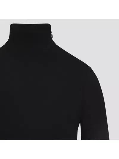 Alaïa Alaia Abito In Jersey Fluido Con Cuore In Black