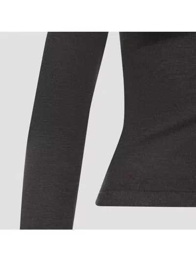 Jacquemus Long-sleeved Merino Wool Polo Shirt Knitwear Brown