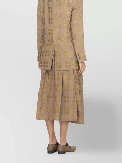 Uma Wang Tailored Blazer With Back Vent And Pockets In Brown