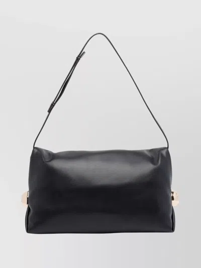 Liu •jo Modern Shoulder Bag Metallic Accents In Black