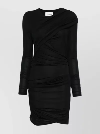 Isabel Marant Étoile Isabel Marant Etoile Denise Short Draped Jersey Dress In Black