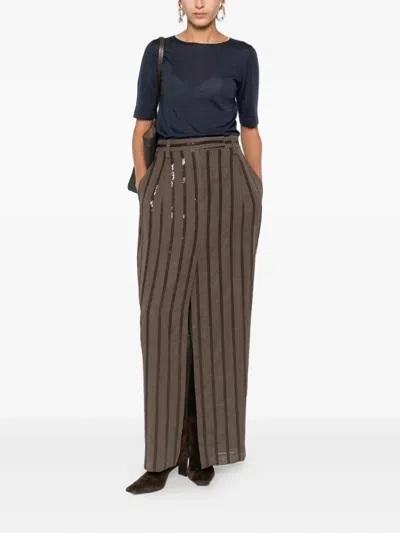 Brunello Cucinelli Monili-trim Cashmere Top In Multi