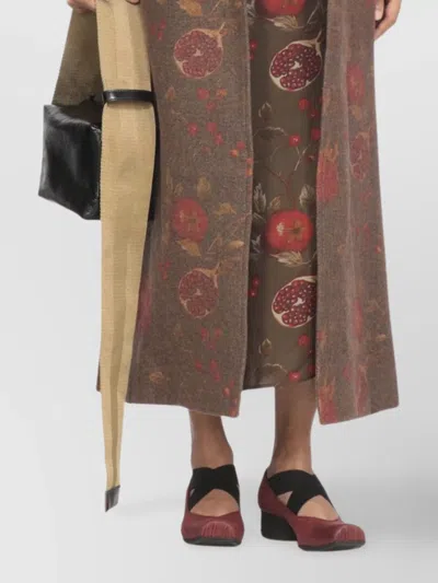 Uma Wang Midi Dress "anaya" In Brown