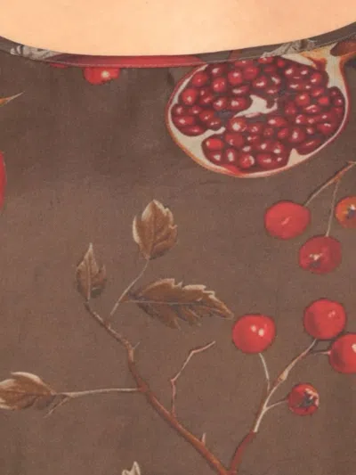 Uma Wang Midi Dress "anaya" In Brown