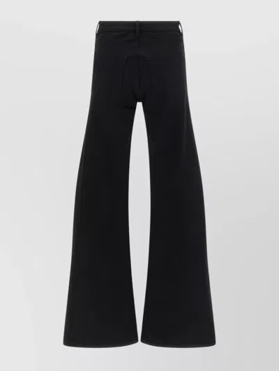 Balenciaga Flared Leg Jeans With Pockets And Loops In Black