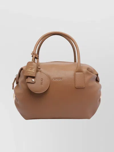 Liu •jo Structured Bowler Handbag Adjustable Strap In Brown