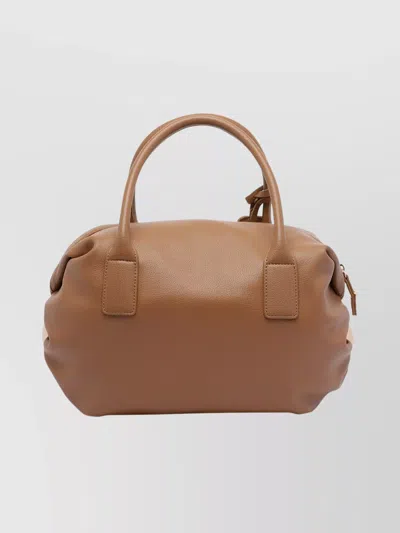 Liu •jo Structured Bowler Handbag Adjustable Strap In Brown