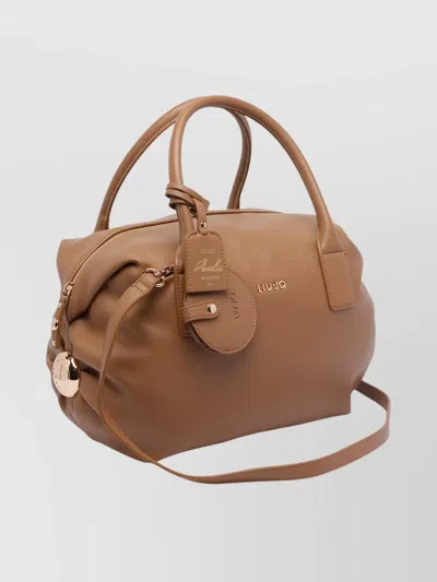 Liu •jo Structured Bowler Handbag Adjustable Strap In Brown