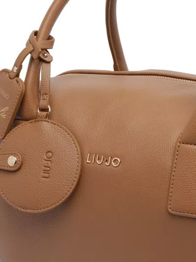 Liu •jo Structured Bowler Handbag Adjustable Strap In Brown