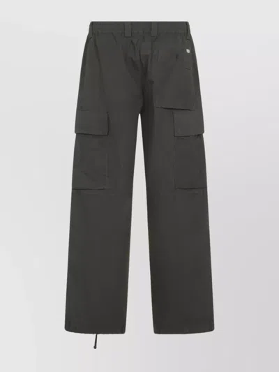 C.p. Company Cargo Trousers With Distinctive Lens Detail And Adjustable Hem In Gray