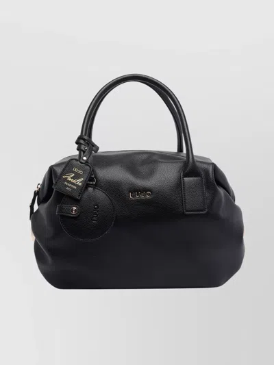 Liu •jo Versatile Bowler Handbag And Shoulder Strap In Black
