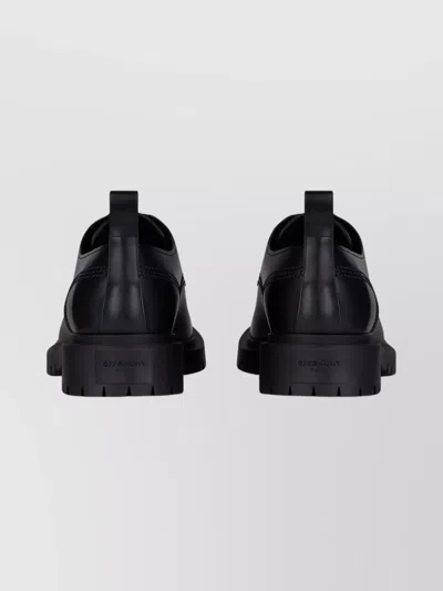 Givenchy Brushed Bull Leather Loafers With Pull Tab In Black