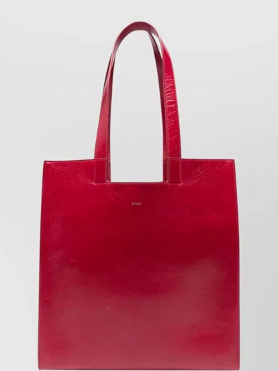 Bally Double Handle Shoulder Bag In Red