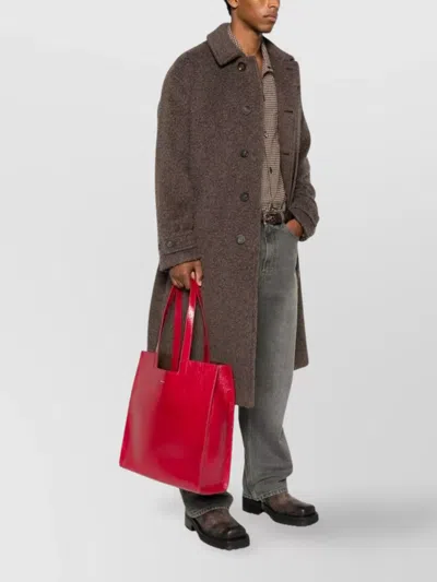 Bally Double Handle Shoulder Bag In Red