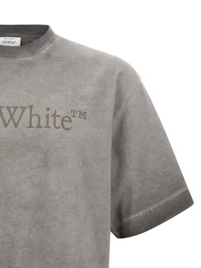 Off-white T-shirt With Logo In Gray