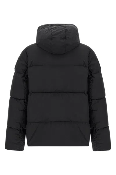 Canada Goose Crofton Black Label Padded Jacket In Enduraluxe In Black