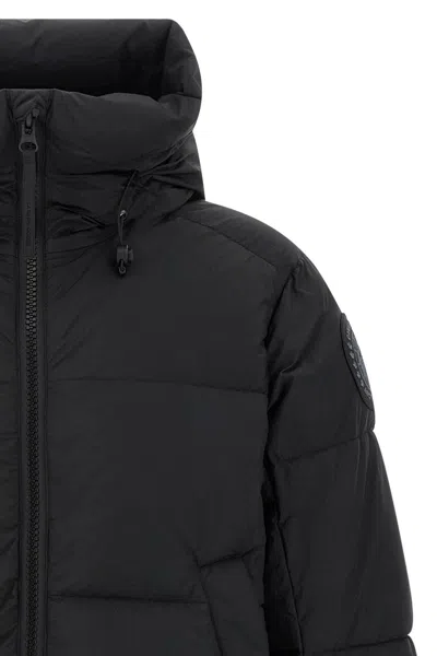 Canada Goose Crofton Black Label Padded Jacket In Enduraluxe In Black