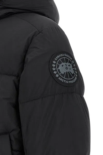 Canada Goose Crofton Black Label Padded Jacket In Enduraluxe In Black